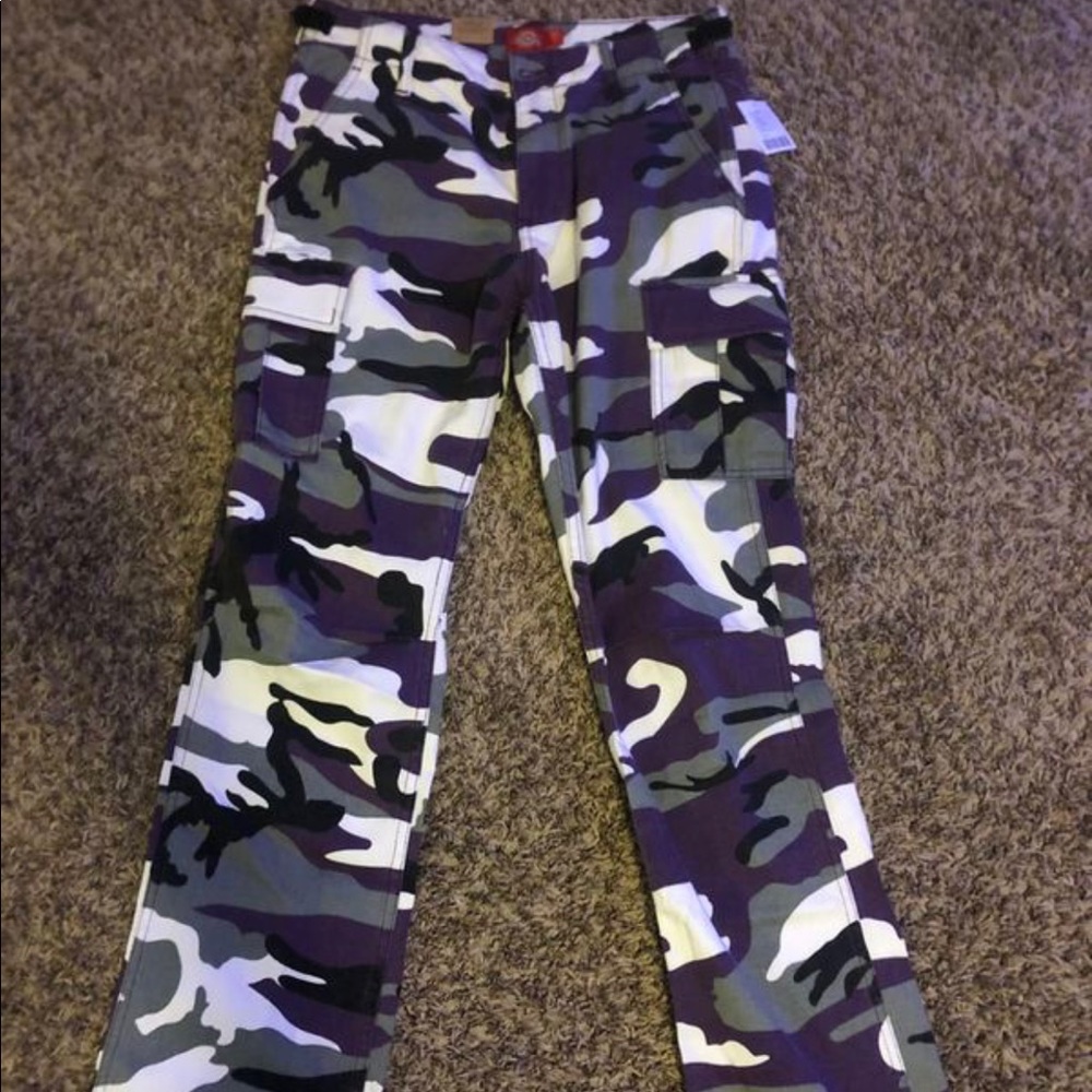 Purple Camo Pants Women